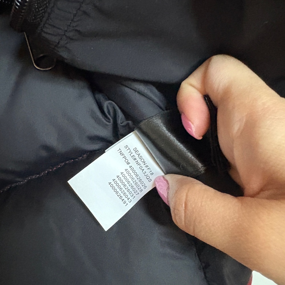 The North Face Red and Black Puffer 1996 Retro Nuptse Vest - Picture 3 of 7